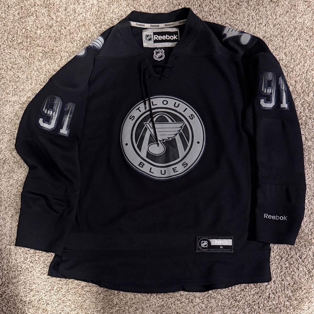 Reebok Black St. Louis Blues Vladimir Tarasenko Hockey Jersey Limited Edition
